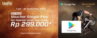 Beli Kode Voucher Google Play di UniPin Dapat Bonus Item Berkali-kali!